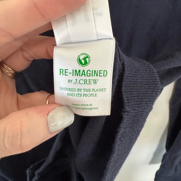 J. Crew Navy Classic Cardigan - Picture 6 of 8